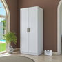 Hanah Home Armario Blanco con Estanterías